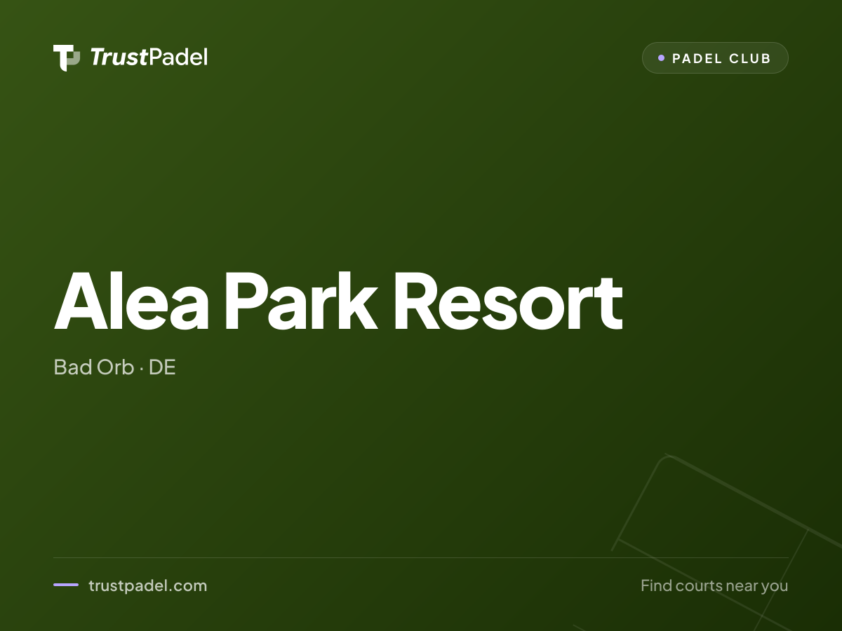 Alea Park Resort padel club