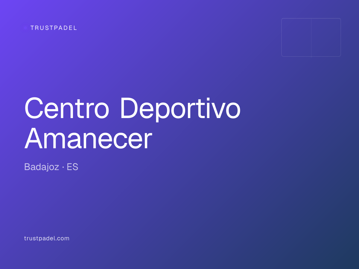 Centro Deportivo Amanecer padel club