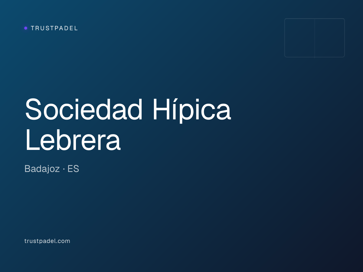 Sociedad Hípica Lebrera padel club