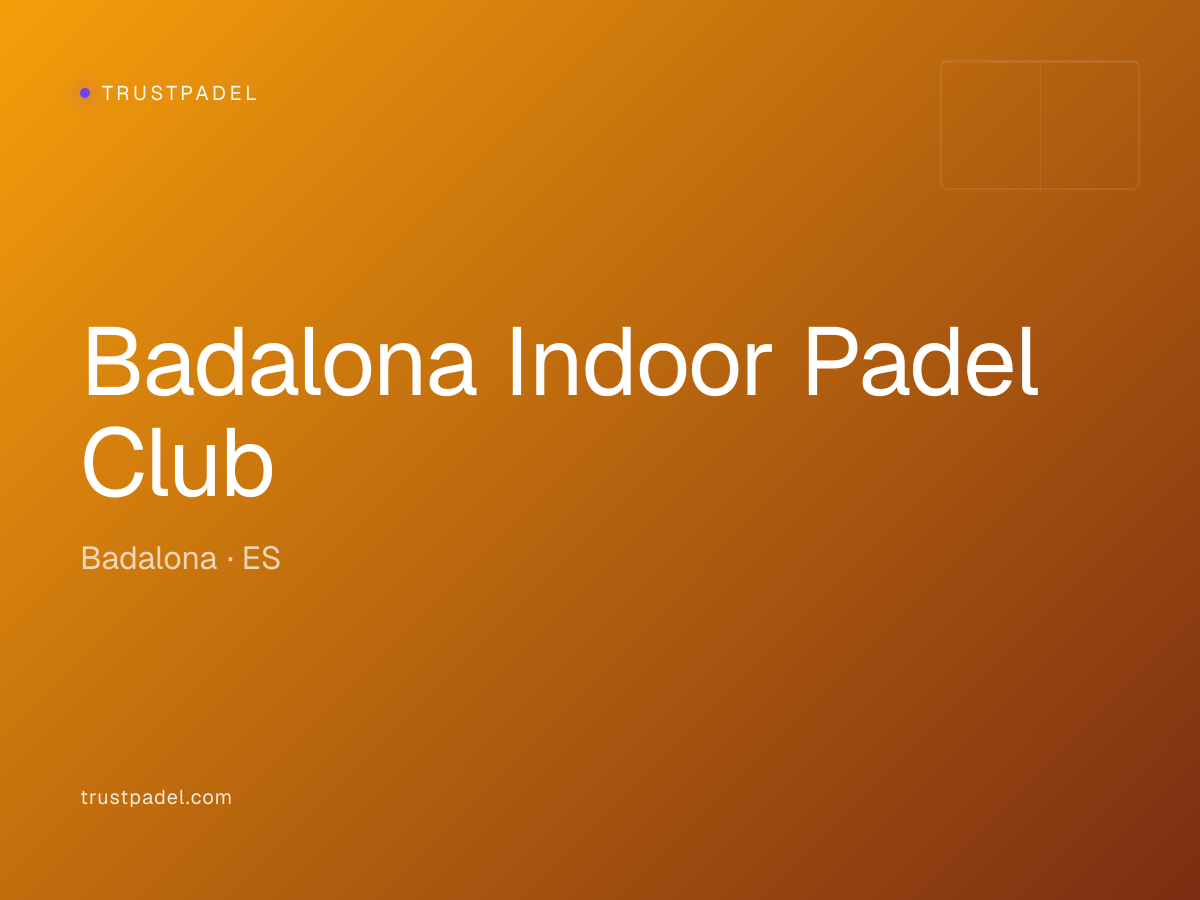 Badalona Indoor Padel Club padel club