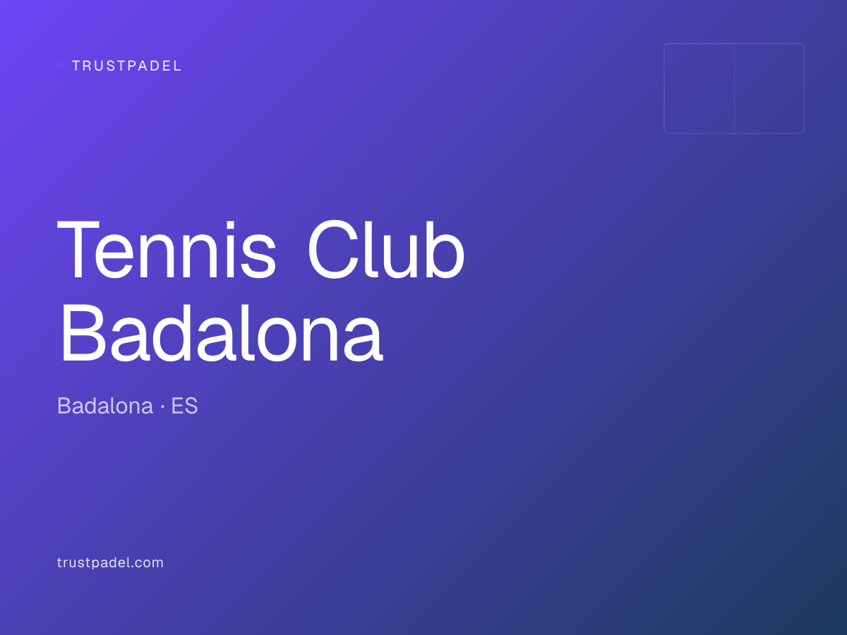 Tennis Club Badalona padel club