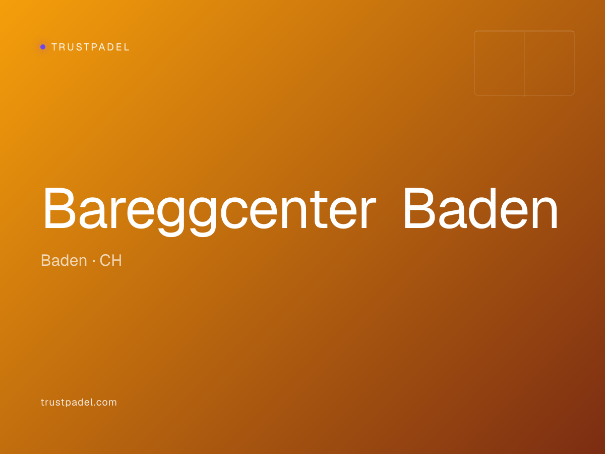 Bareggcenter Baden padel club