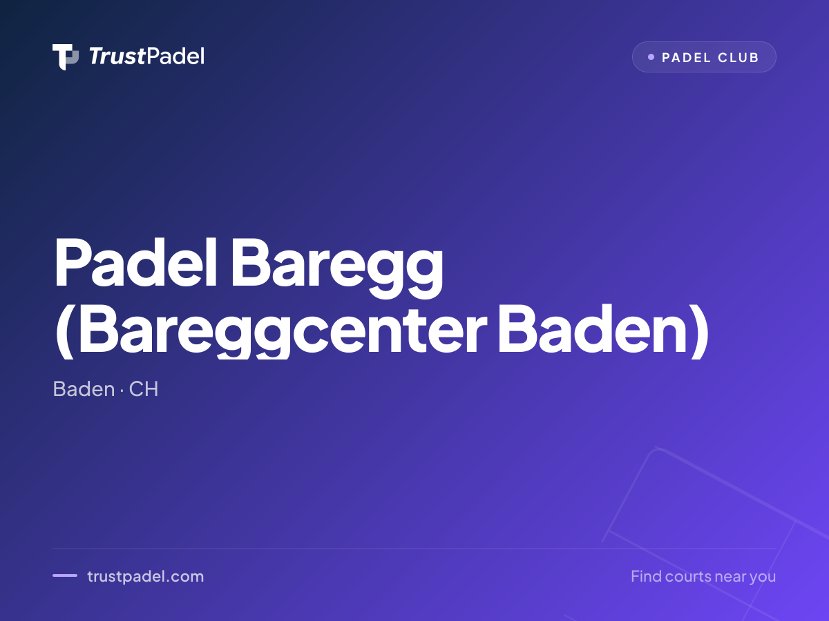 Padel Baregg (Bareggcenter Baden) padel club
