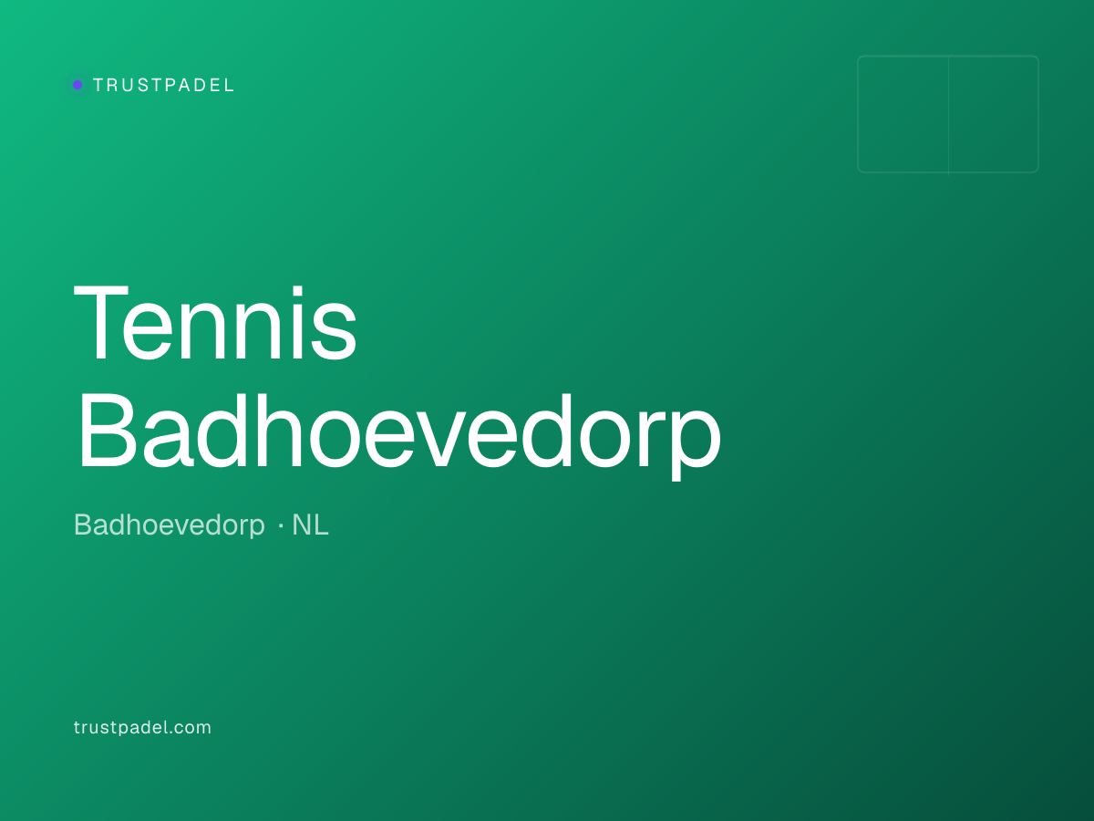 Tennis Badhoevedorp padel club