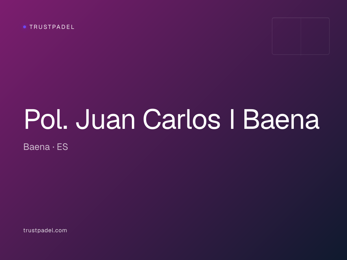Pol. Juan Carlos I Baena padel club
