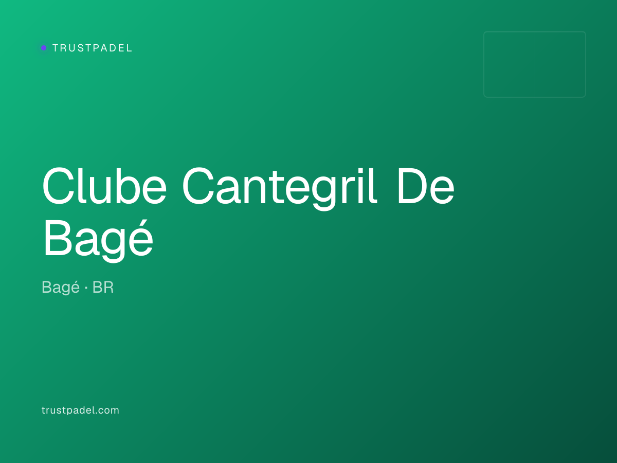 Clube Cantegril De Bagé padel club