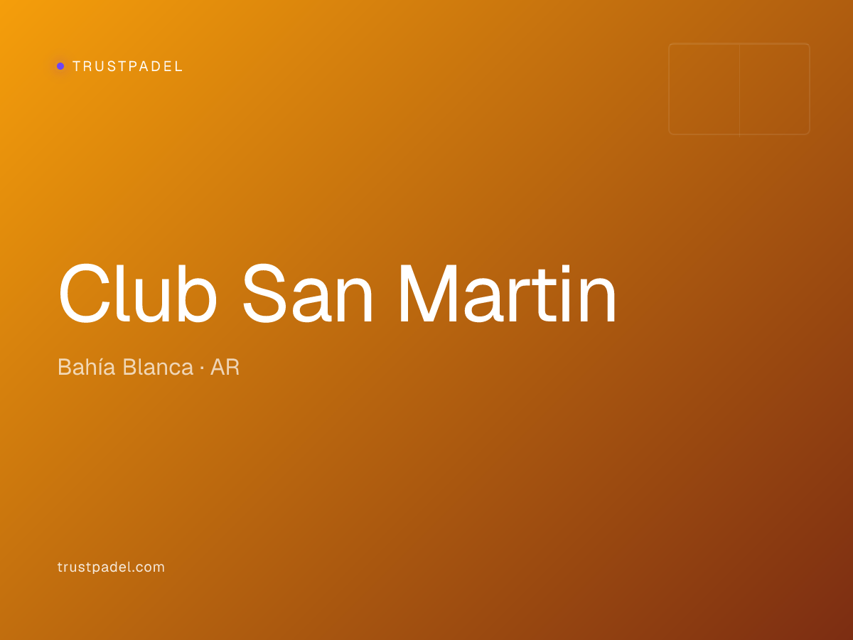 Club San Martin padel club