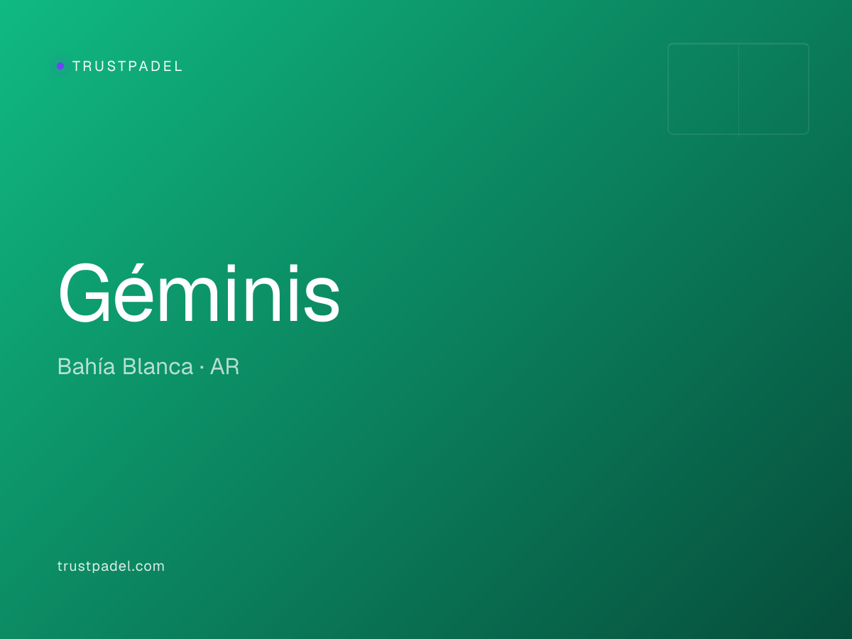 Géminis padel club