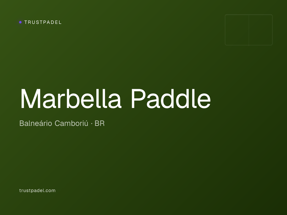 Marbella Paddle padel club