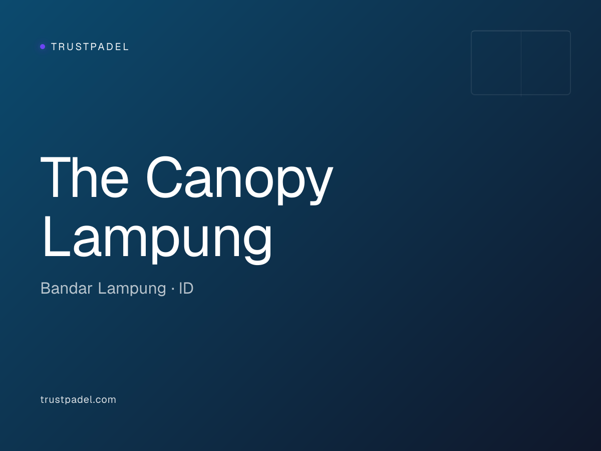 The Canopy Lampung padel club