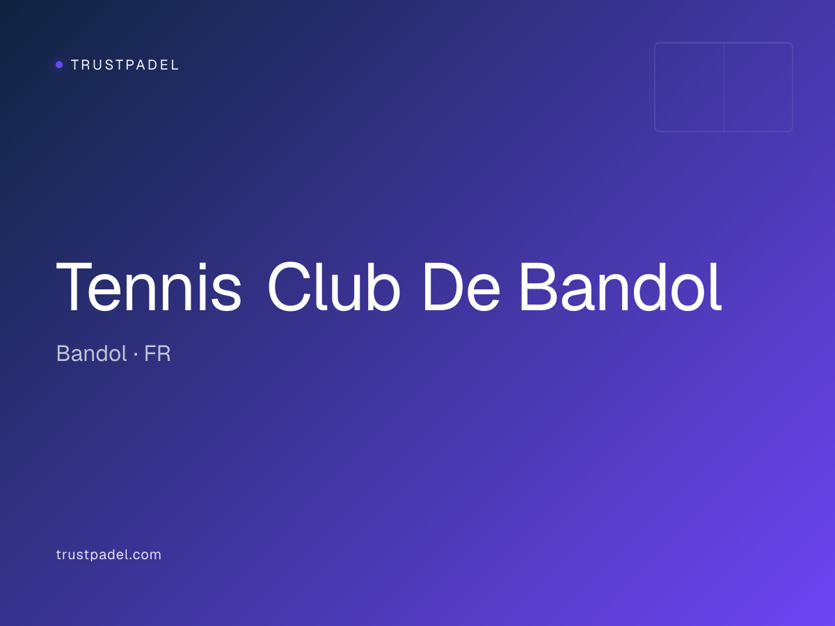 Tennis Club De Bandol padel club