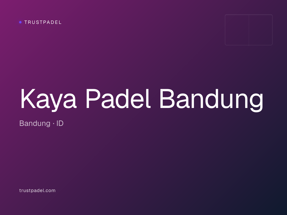 Kaya Padel Bandung padel club