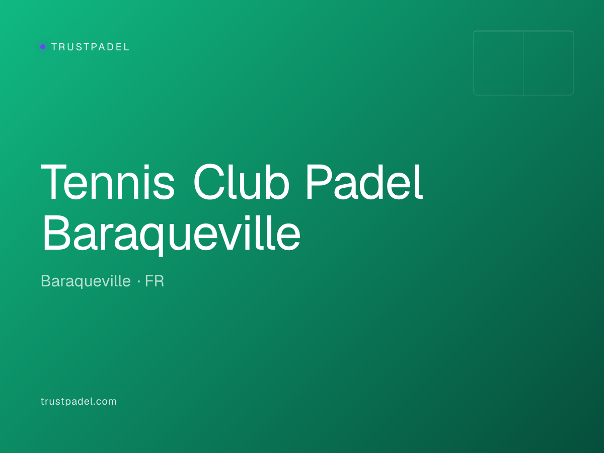 Tennis Club Padel Baraqueville padel club