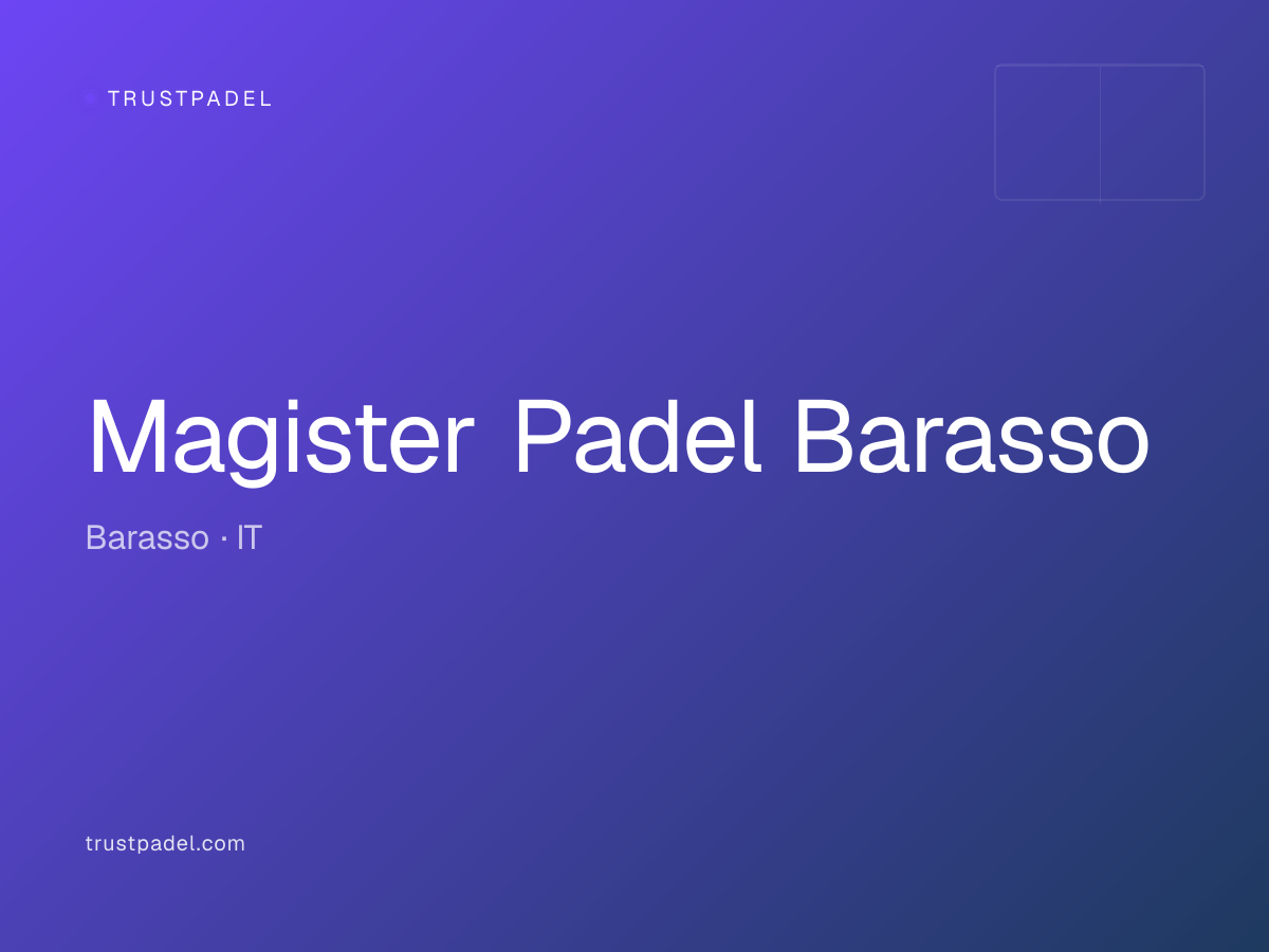 Magister Padel Barasso padel club