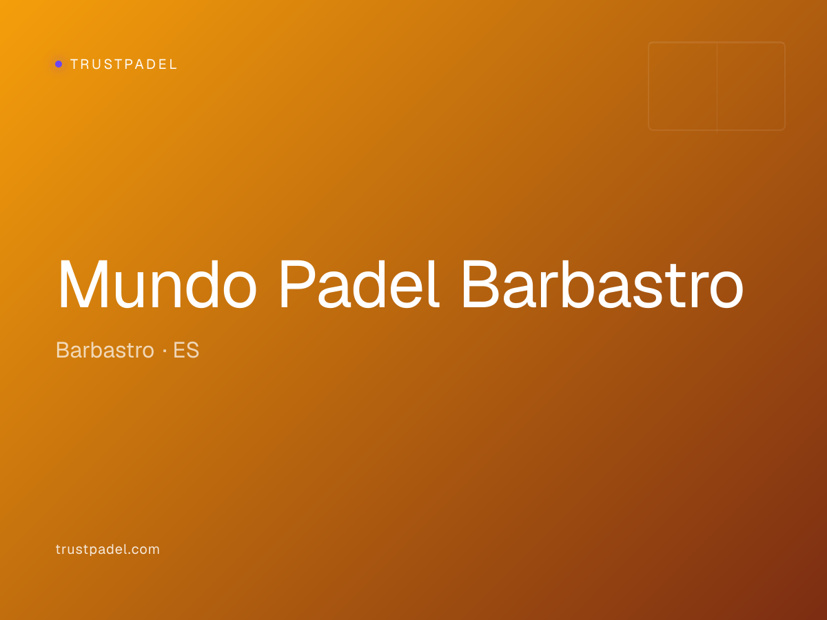 Mundo Padel Barbastro padel club