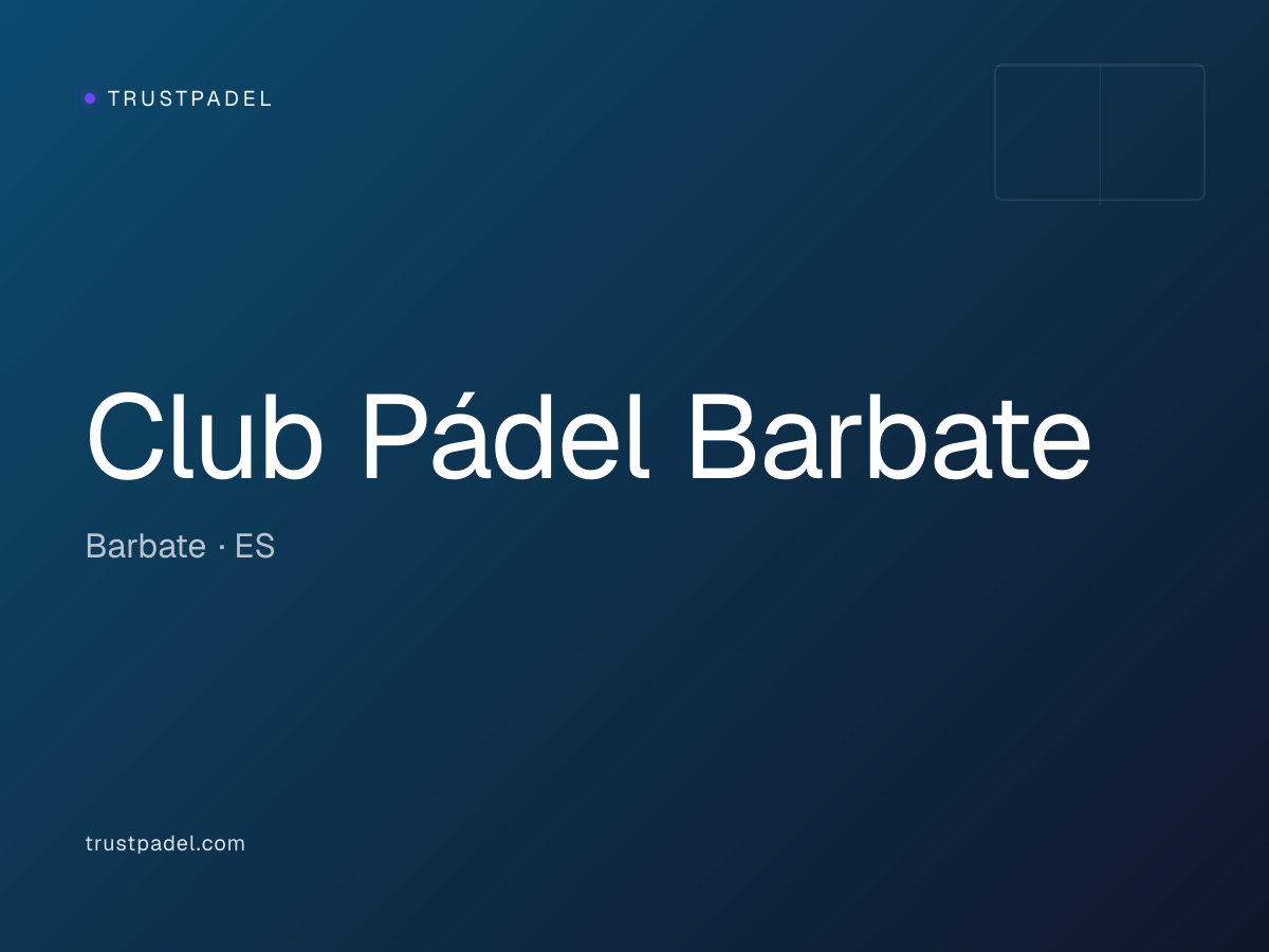 Club Pádel Barbate padel club