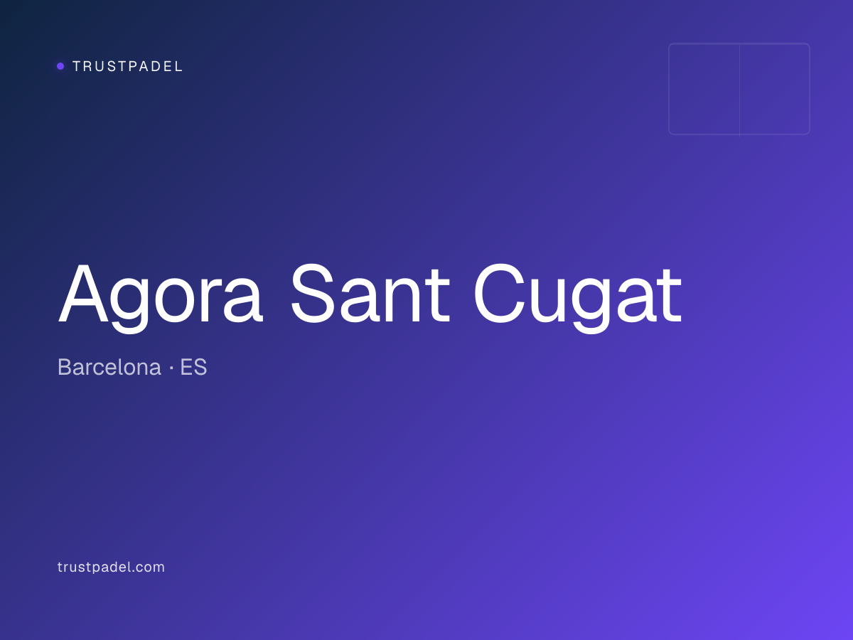 Agora Sant Cugat padel club