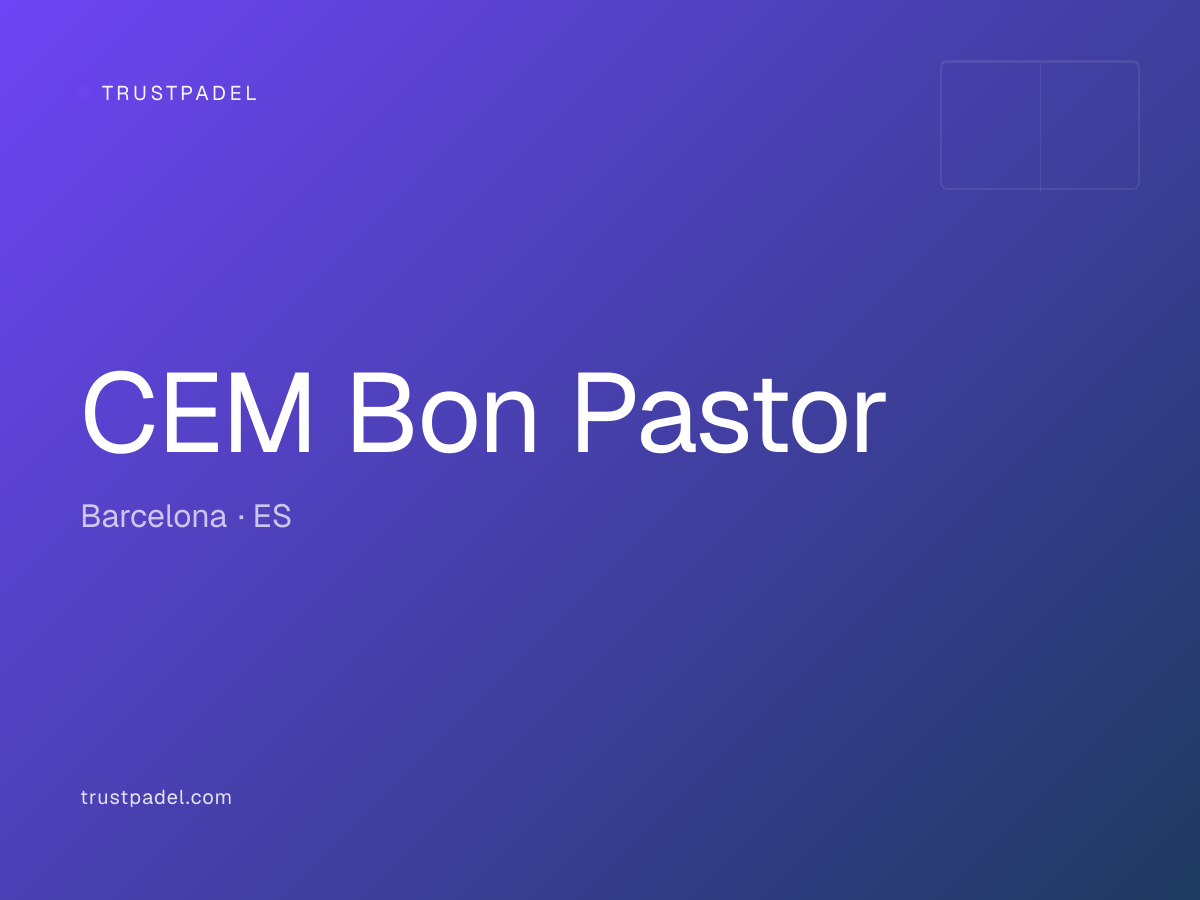 CEM Bon Pastor padel club
