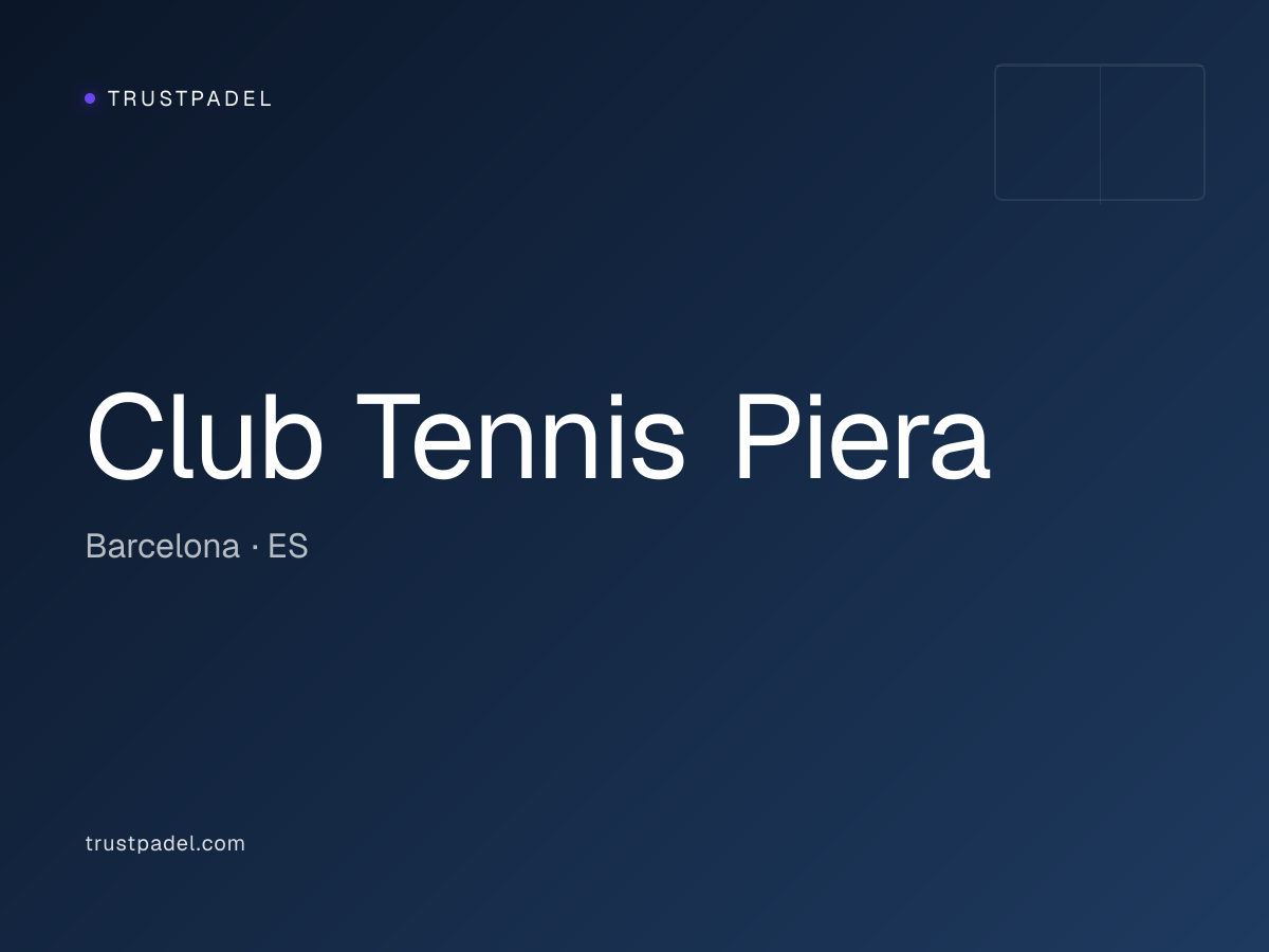 Club Tennis Piera padel club