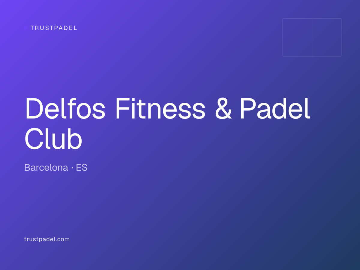 Delfos Fitness & Padel Club padel club