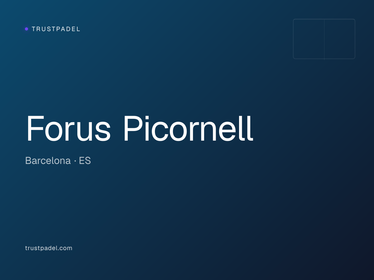 Forus Picornell padel club