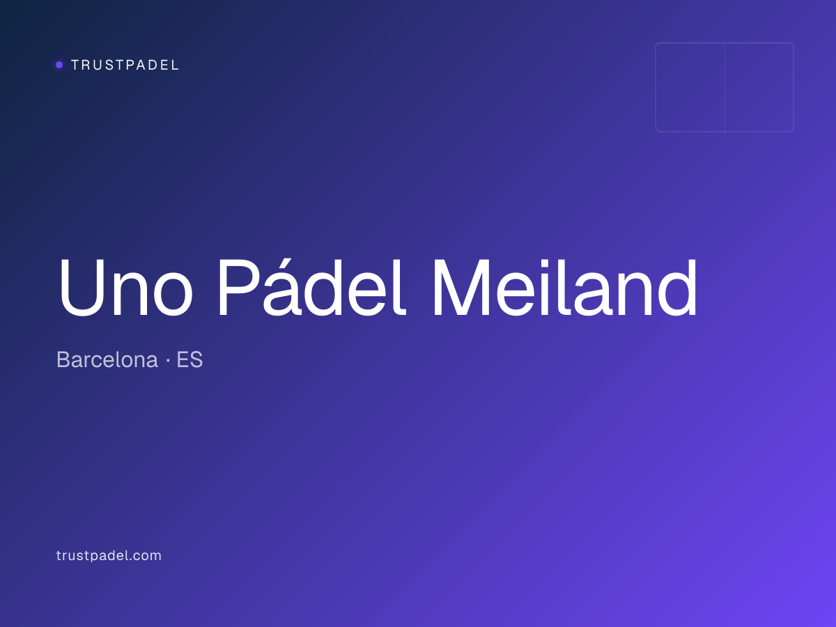 Uno Pádel Meiland padel club