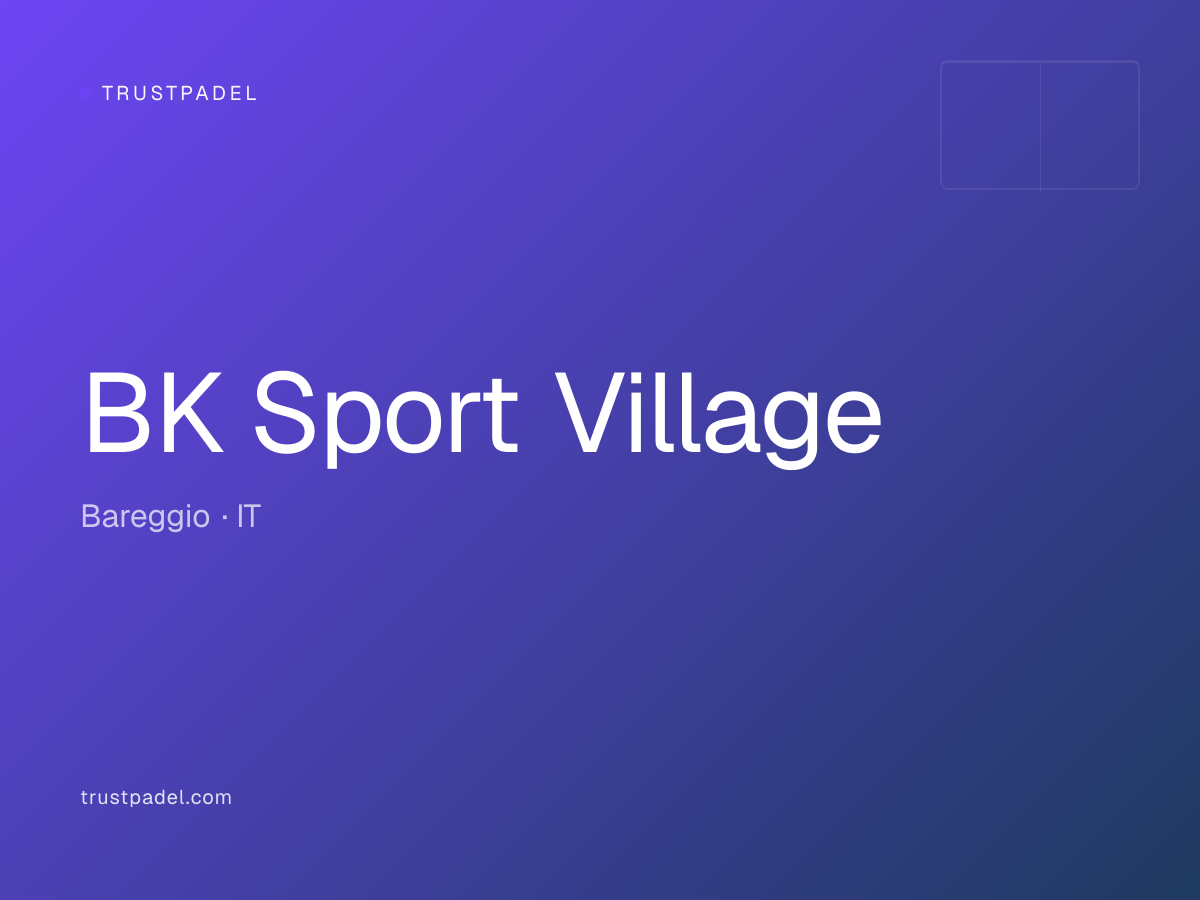 BK Sport Village padel club