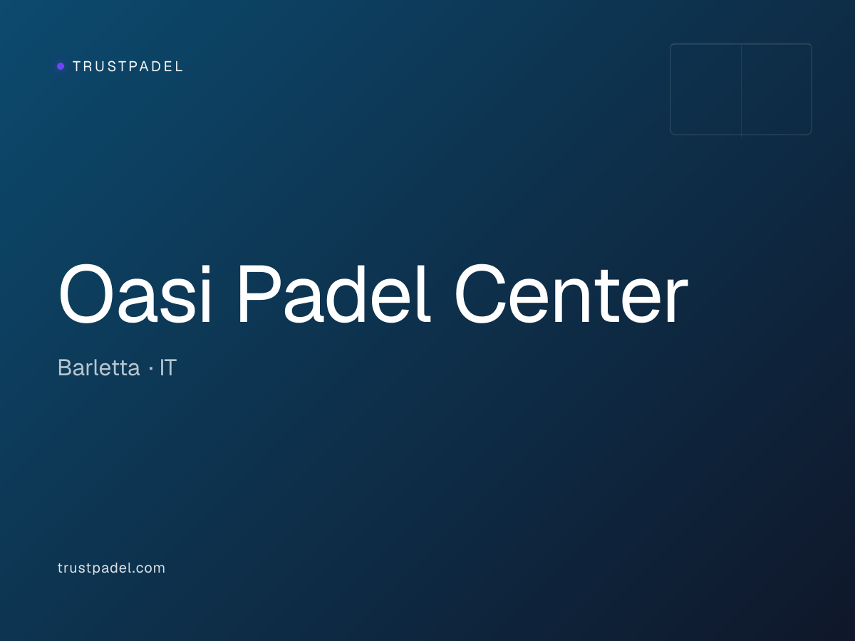 Oasi Padel Center padel club