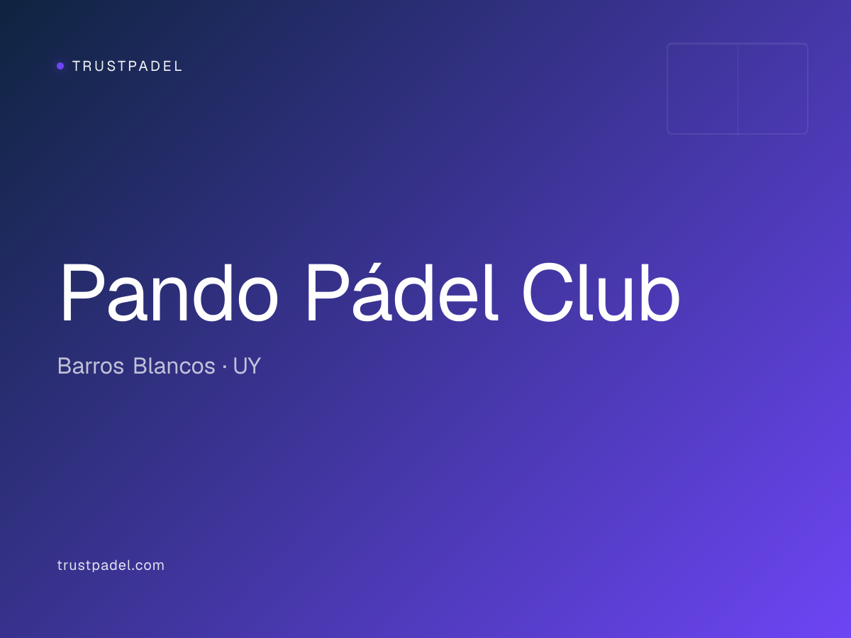 Pando Pádel Club padel club