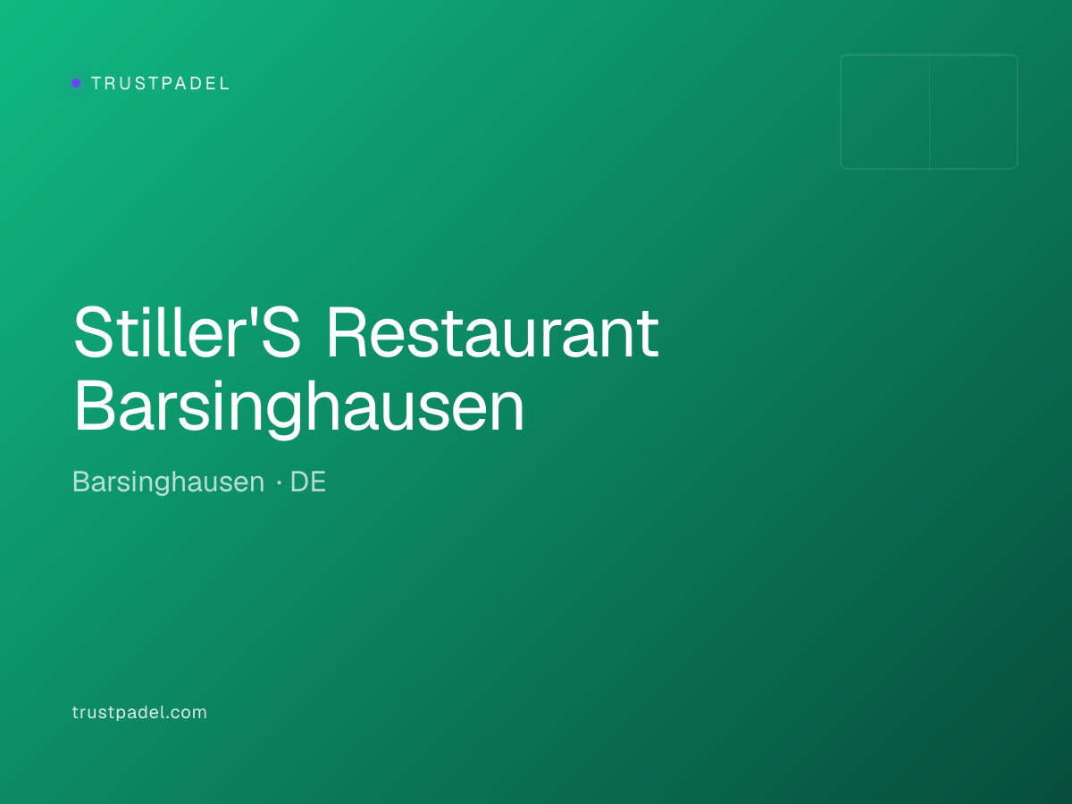 Stiller'S Restaurant Barsinghausen padel club
