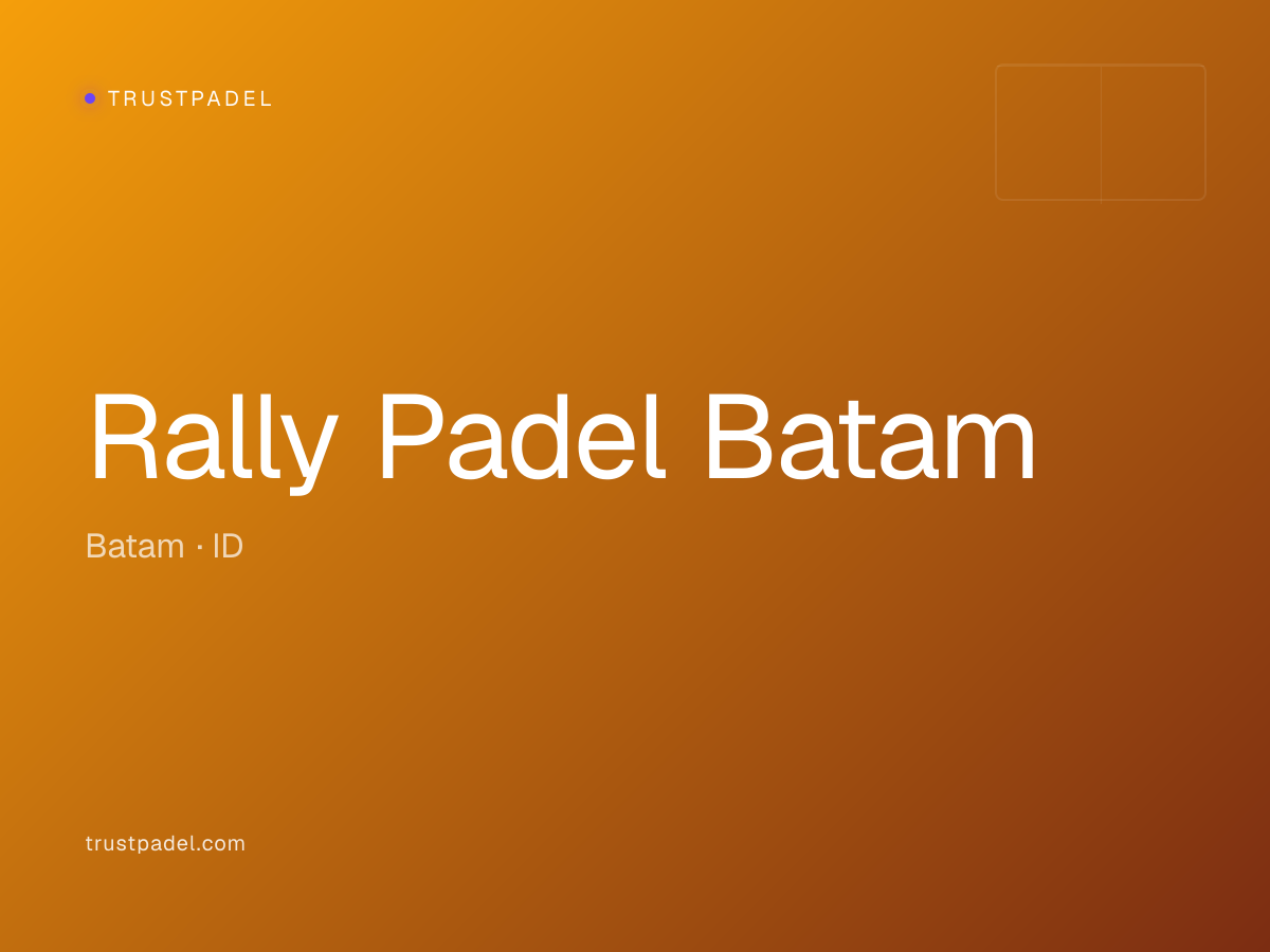 Rally Padel Batam padel club