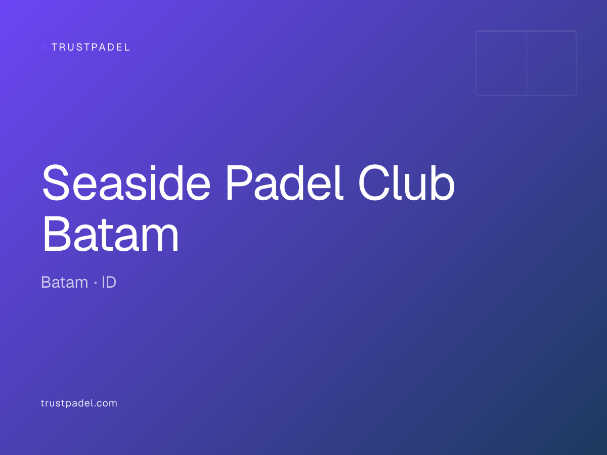Seaside Padel Club Batam padel club