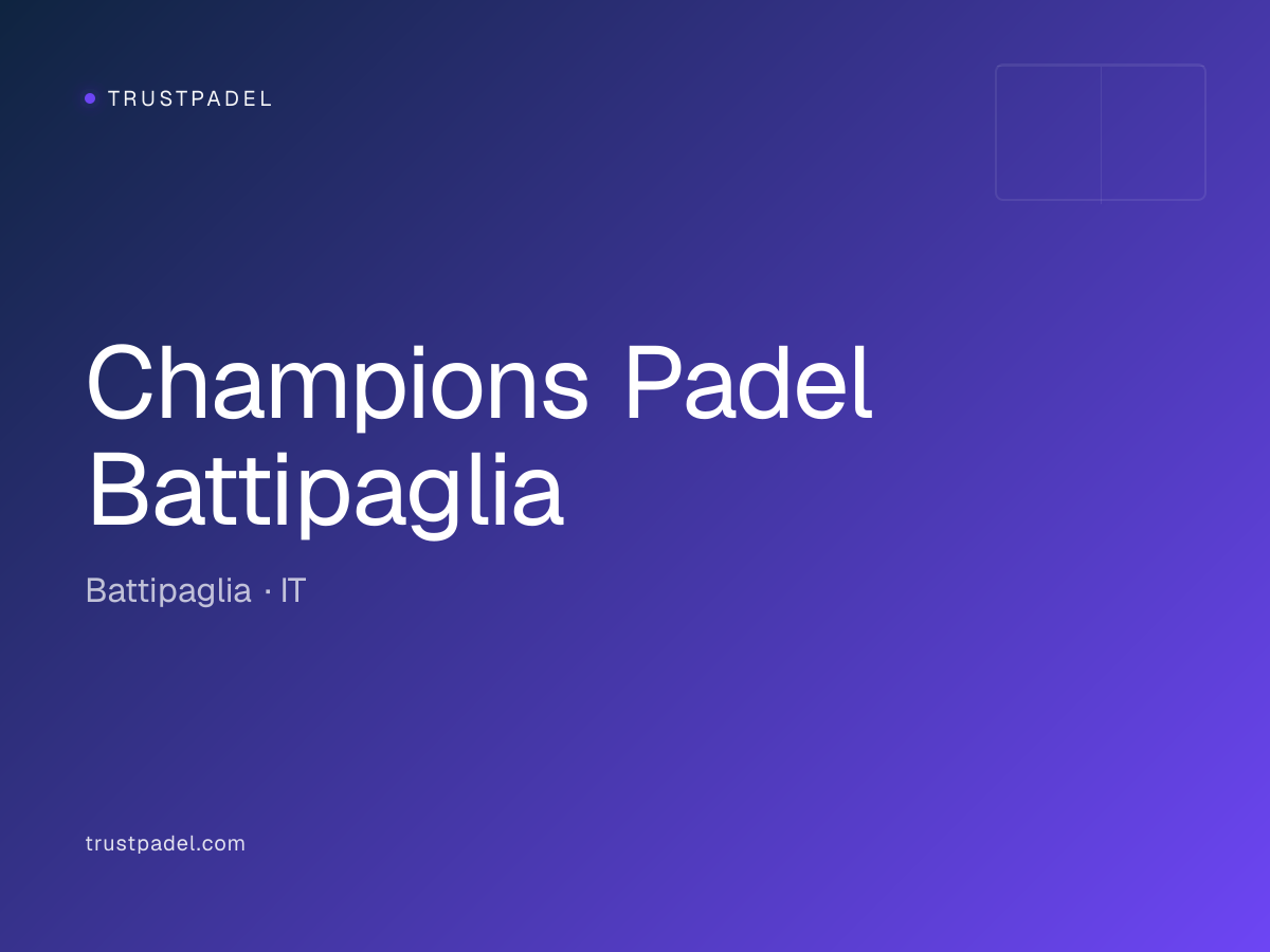 Champions Padel Battipaglia padel club