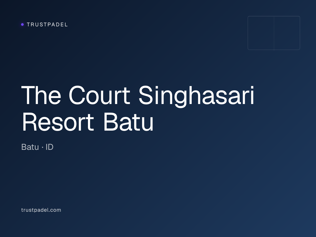 The Court Singhasari Resort Batu padel club