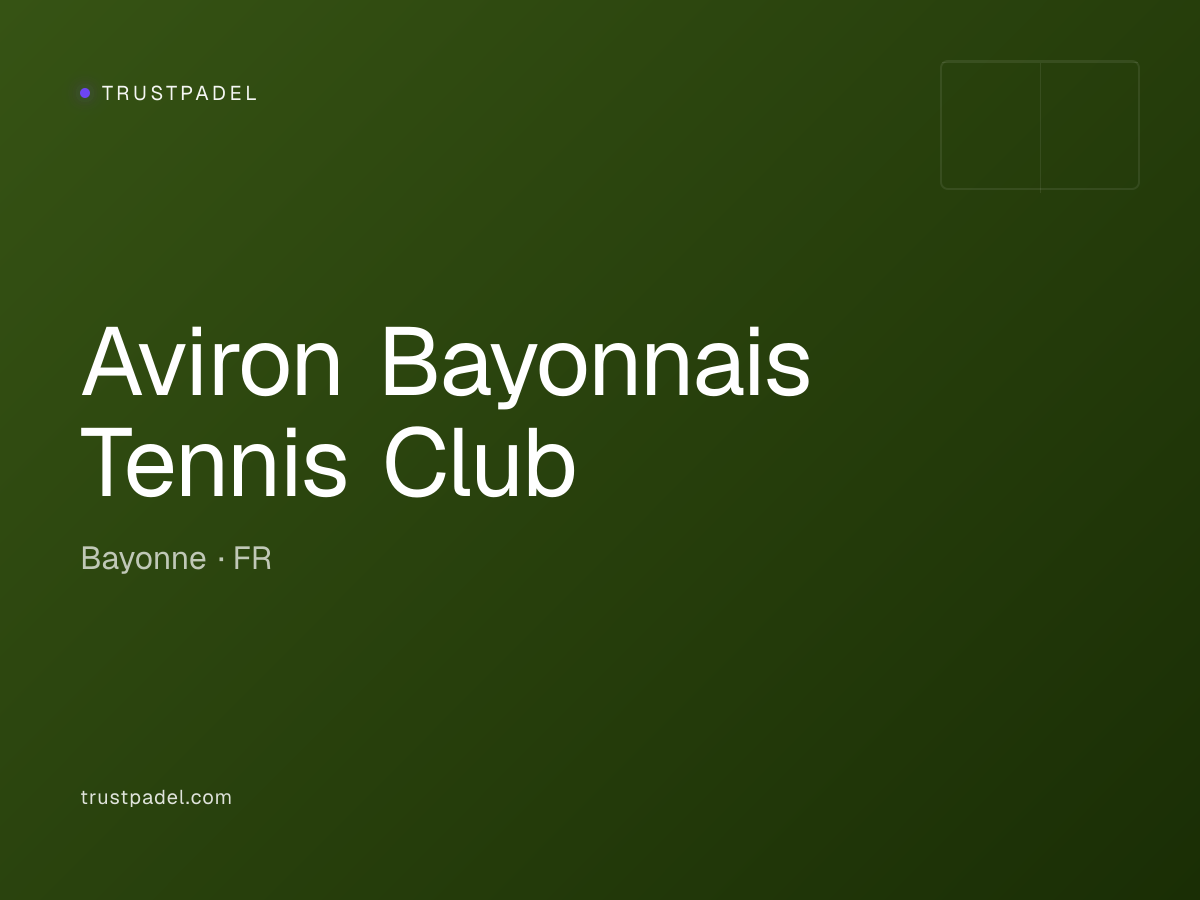Aviron Bayonnais Tennis Club padel club