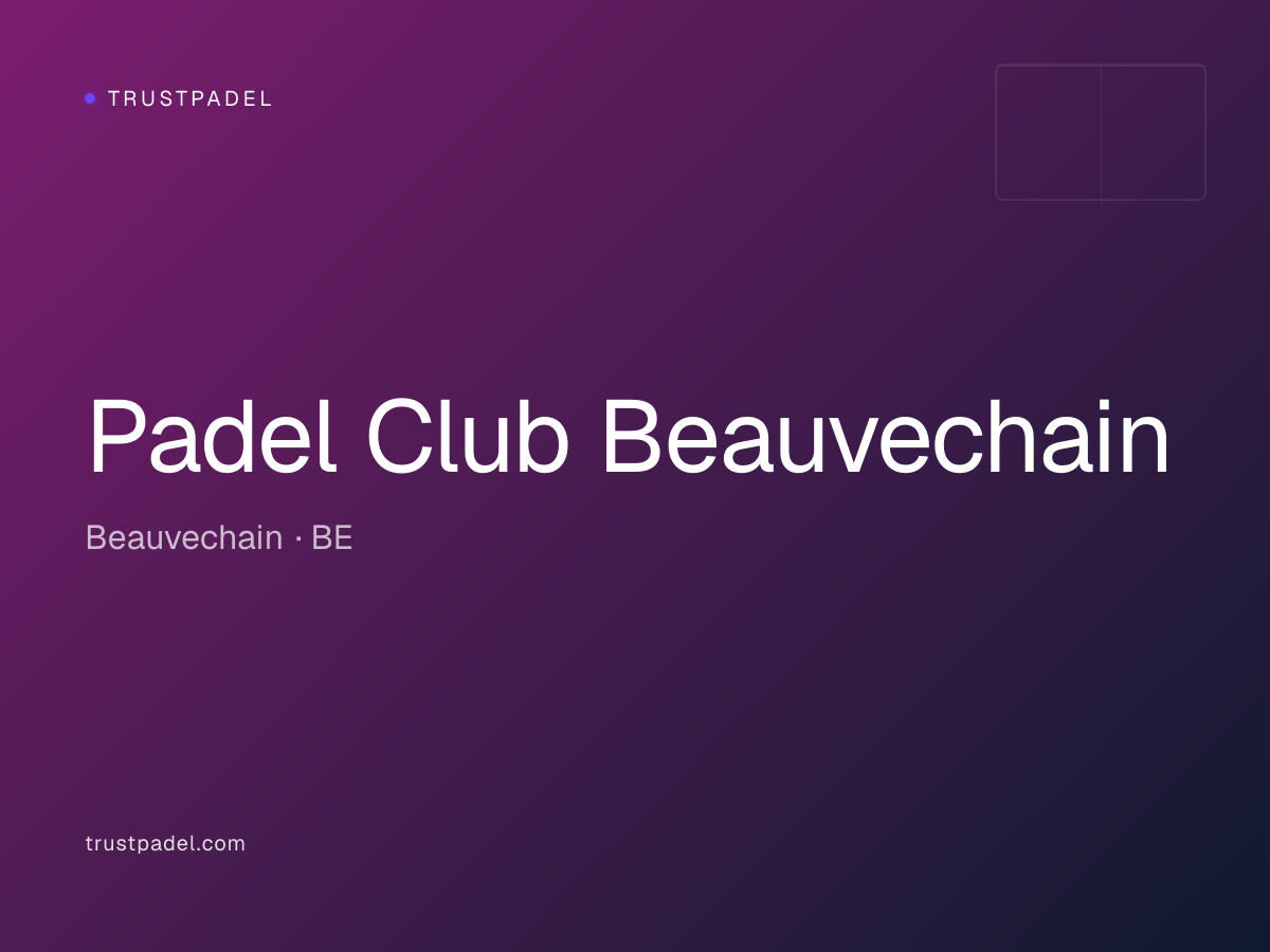 Padel Club Beauvechain padel club