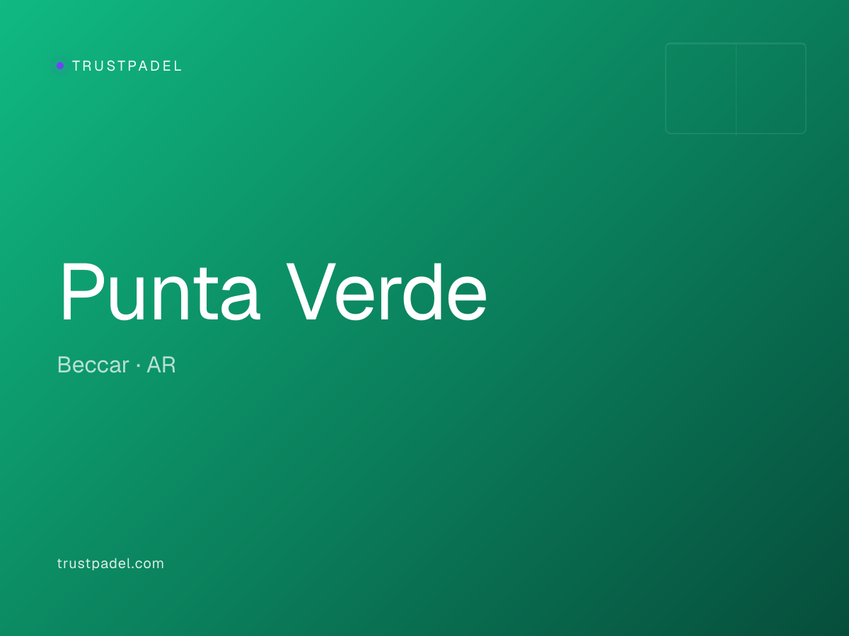 Punta Verde padel club