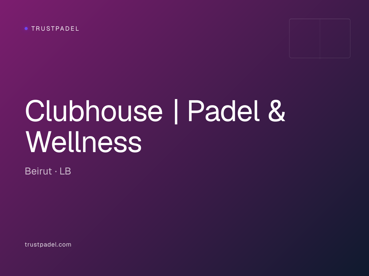 Clubhouse | Padel & Wellness padel club