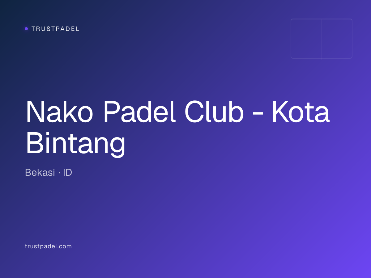 Nako Padel Club - Kota Bintang padel club