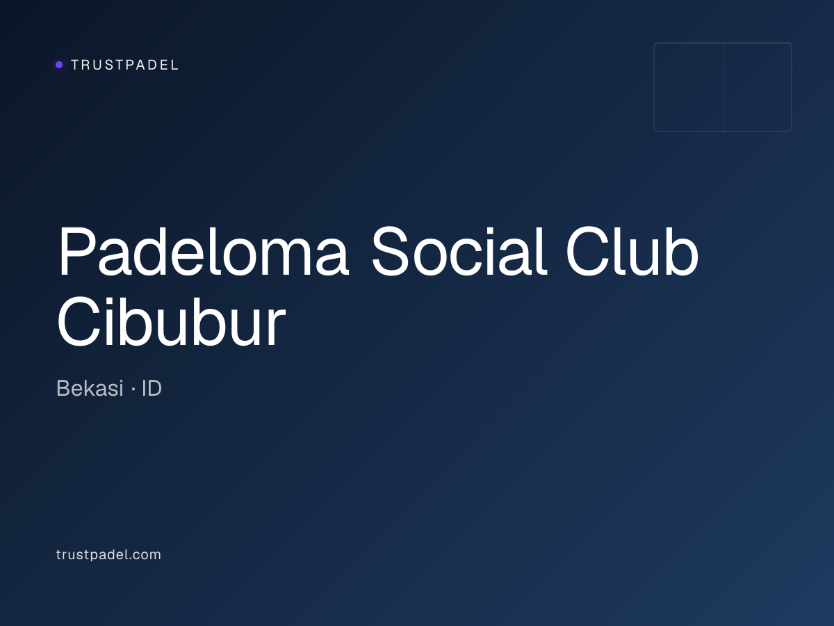 Padeloma Social Club Cibubur padel club