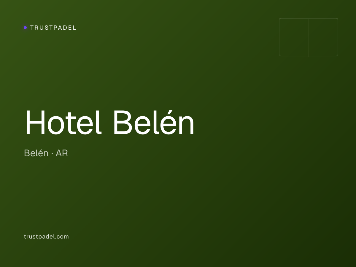 Hotel Belén padel club