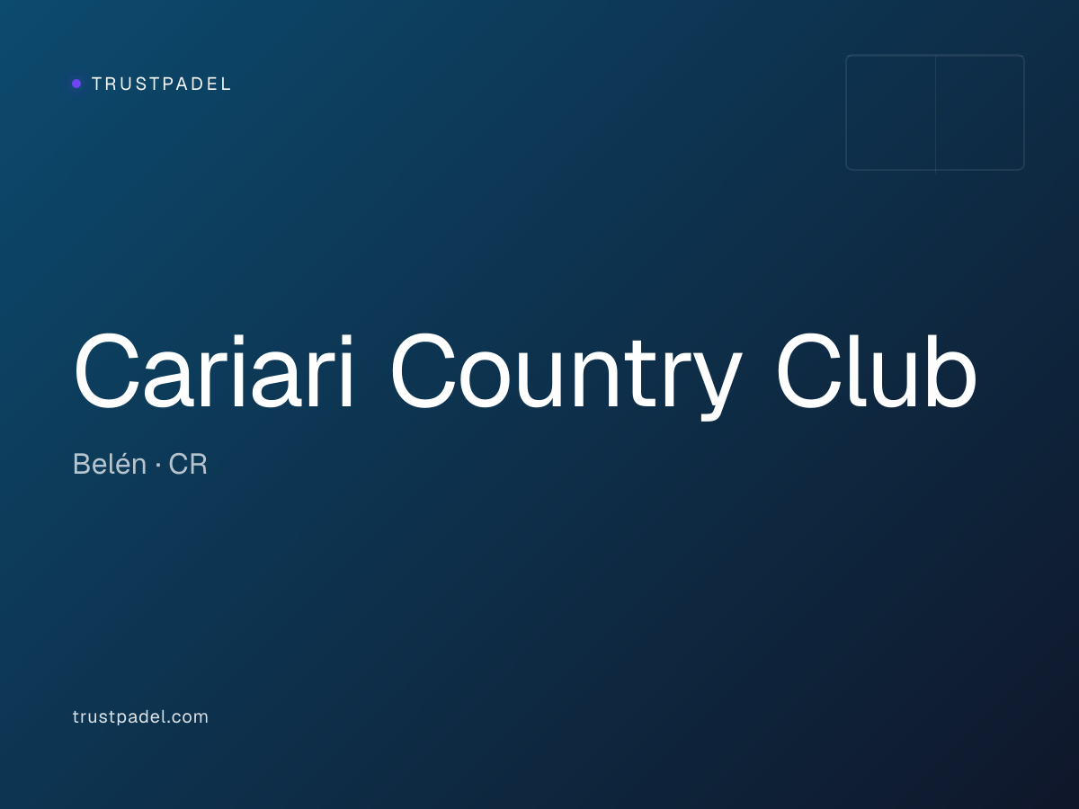 Cariari Country Club padel club