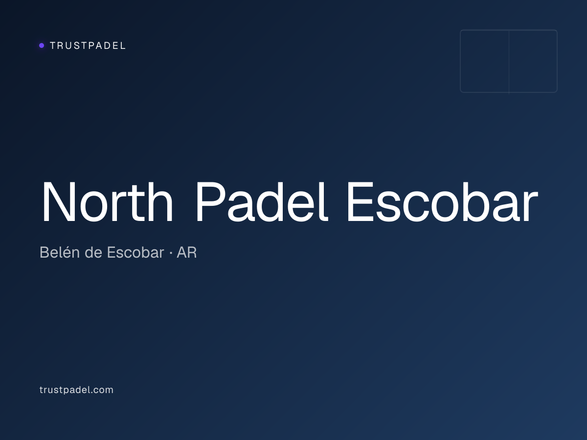 North Padel Escobar padel club