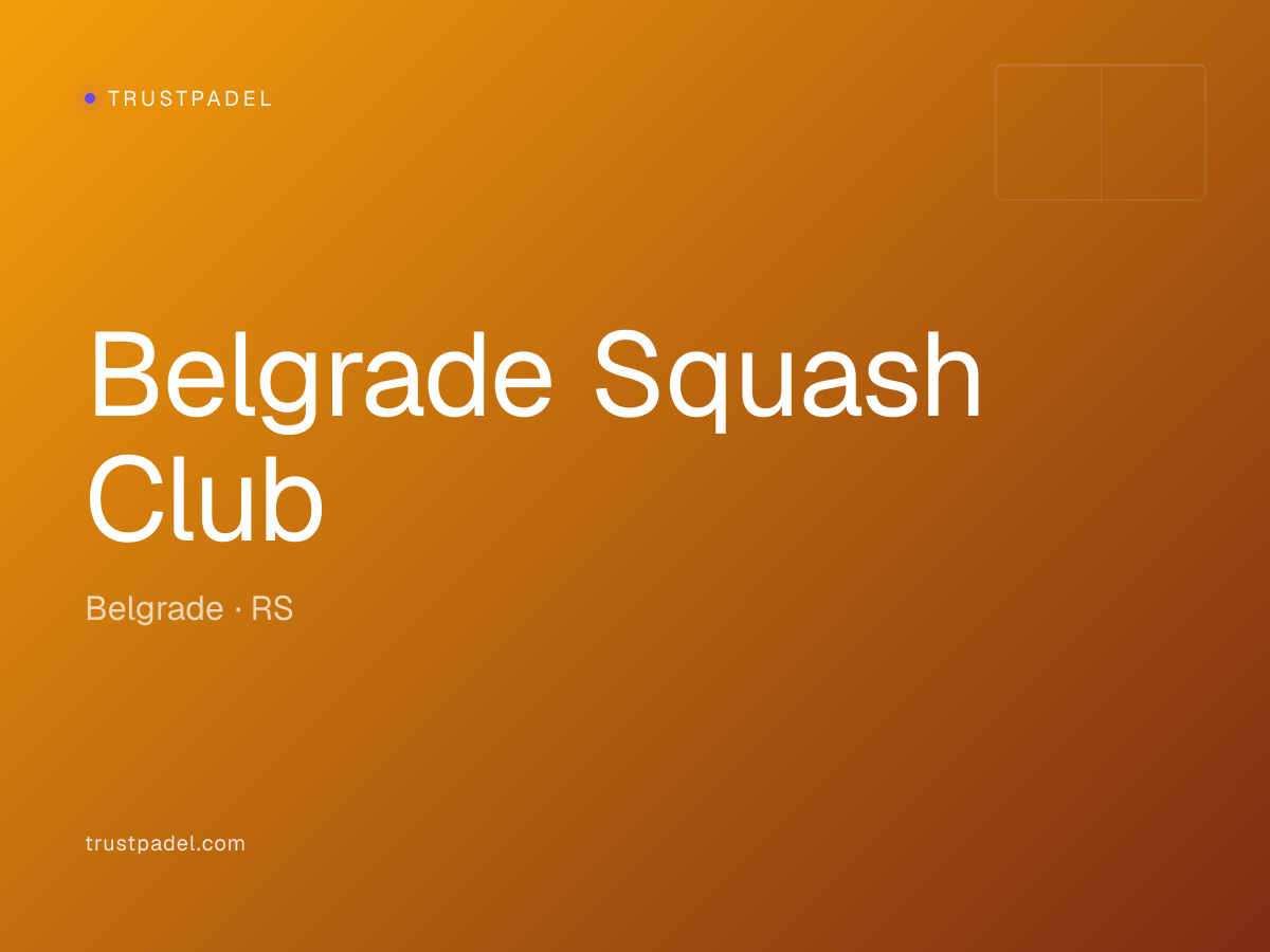 Belgrade Squash Club padel club