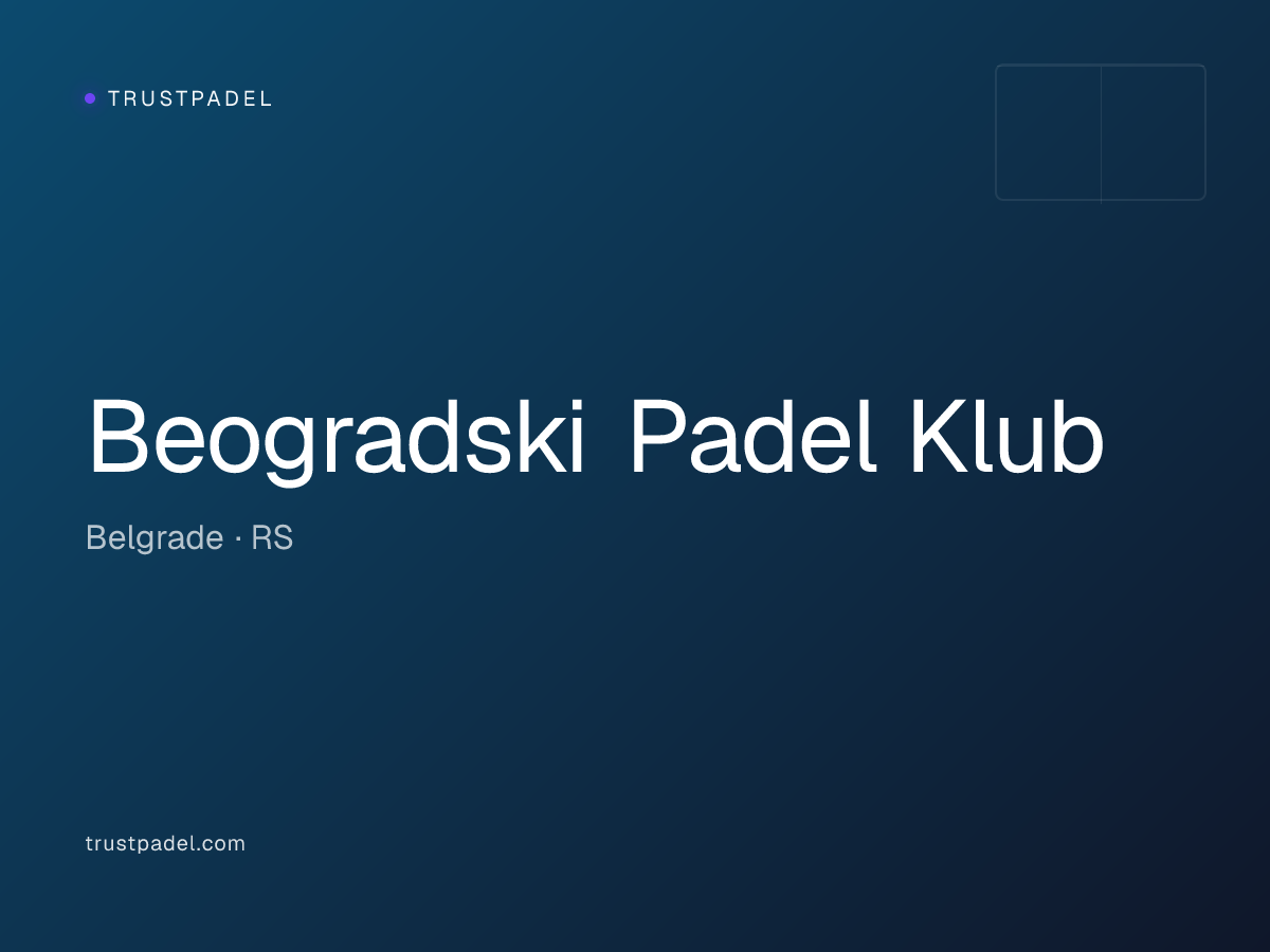 Beogradski Padel Klub padel club