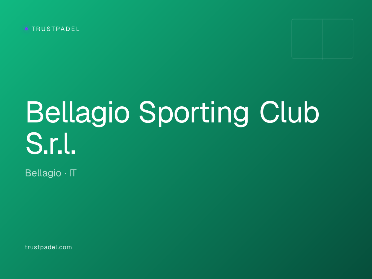 Bellagio Sporting Club S.r.l. padel club