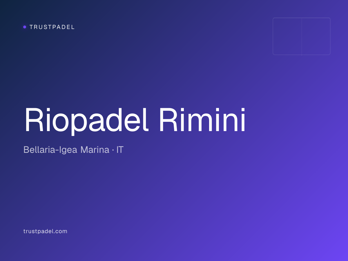 Riopadel Rimini padel club