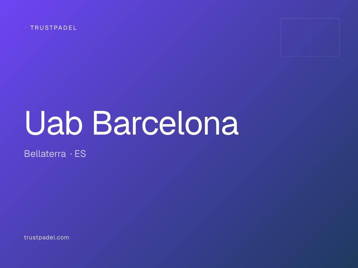 Uab Barcelona padel club