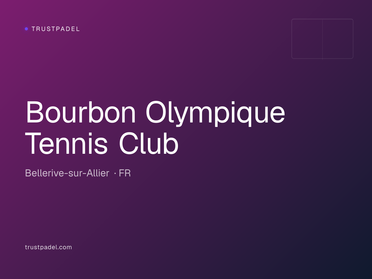 Bourbon Olympique Tennis Club padel club