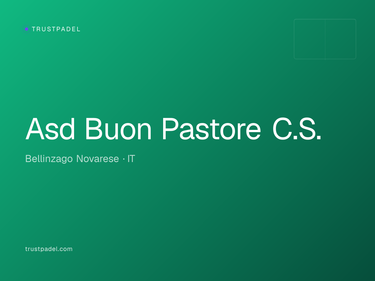 Asd Buon Pastore C.S. padel club